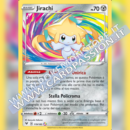 119/185 Jirachi Amazing | Voltaggio Sfolgorante - Card Passion