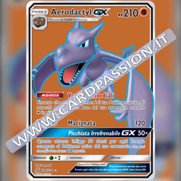 224/236 Aerodactyl GX (Full Art) | Sintonia Mentale - Card Passion