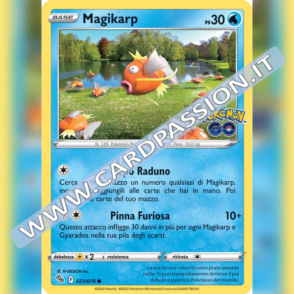 021/078 Magikarp Comune | Pokemon GO - Card Passion