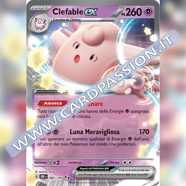 082/197 Clefable ex | Ossidiana Infuocata