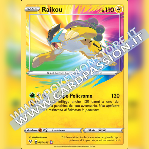 050/185 Raikou Amazing | Voltaggio Sfolgorante - Card Passion