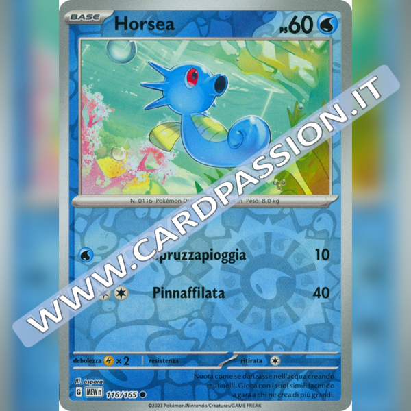 116/165 Horsea Reverse | Scarlatto e Violetto 151