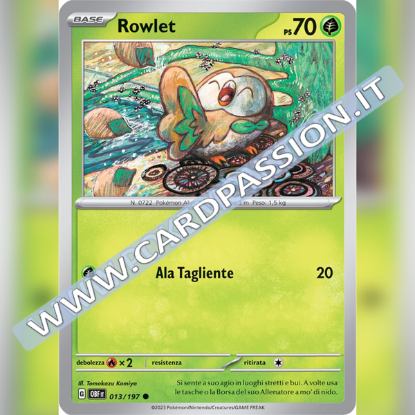 013/197 Rowlet | Ossidiana Infuocata