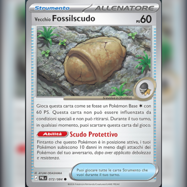 072/084 Vecchio Fossilscudo | Buio Pesto
