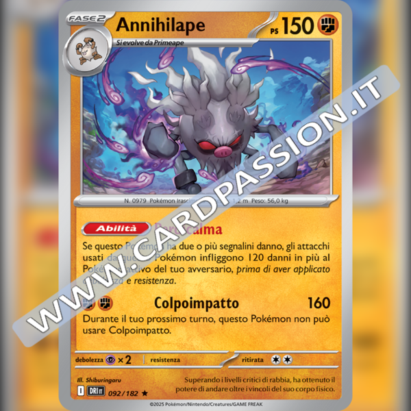 092/182 Annihilape Holo | Rivali Predestinati