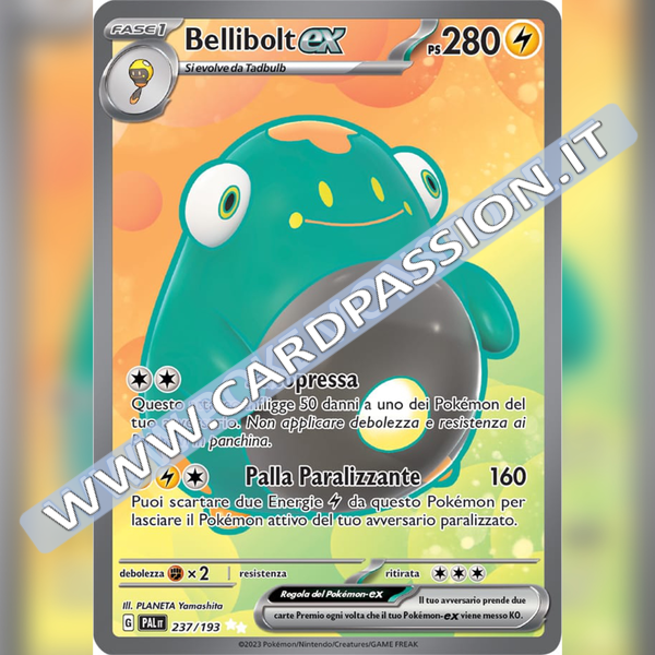 237/193 Bellibolt ex (Full Art) | Evoluzioni a Paldea