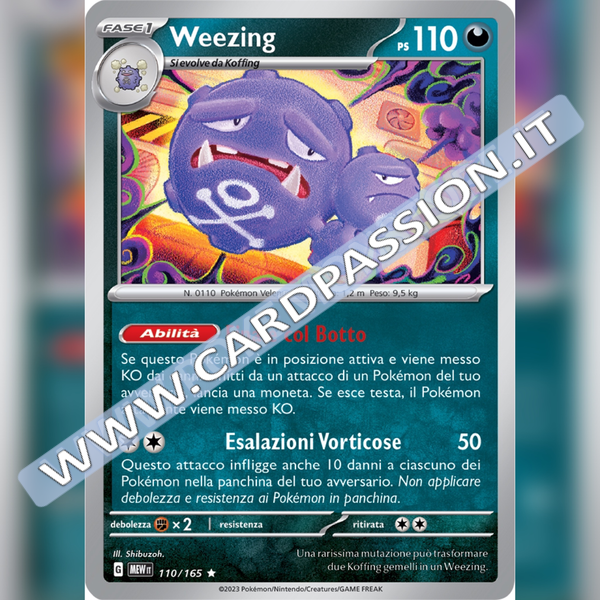 110/165 Weezing Holo | Scarlatto e Violetto 151