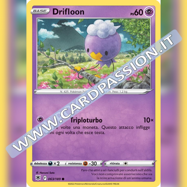 063/189 Drifloon Comune | Lucentezza Siderale - Card Passion