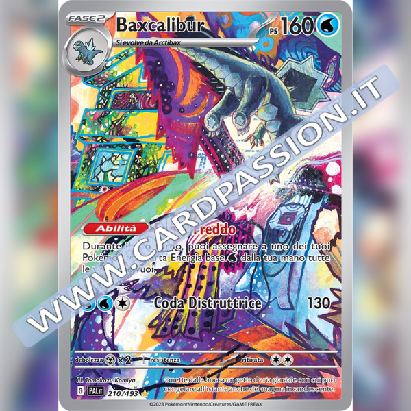 210/193 Baxcalibur Illustrazione Rara | Evoluzioni a Paldea