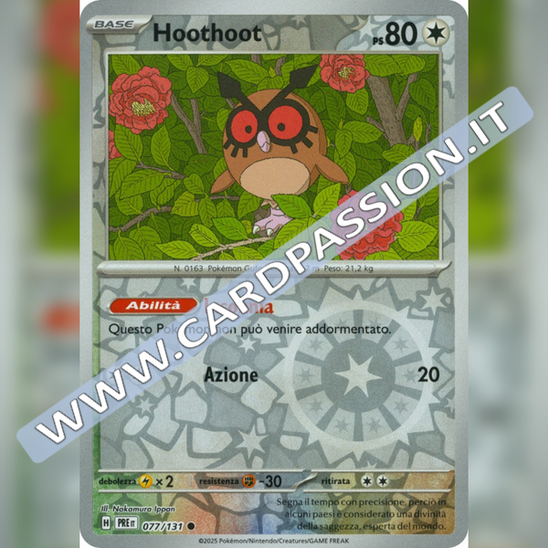 077/131 Hoothoot Reverse | Evoluzioni Prismatiche