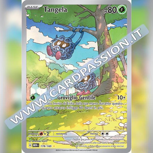 178/165 Tangela Illustrazione Rara | Scarlatto e Violetto 151