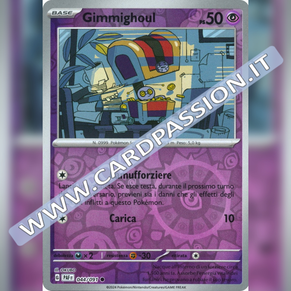 044/091 Gimmighoul Reverse | Destino di Paldea