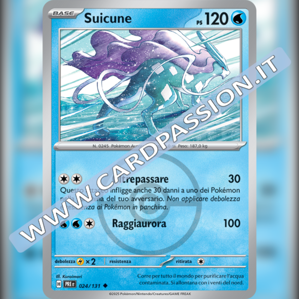 024/131 Suicune Poke Ball Reverse | Evoluzioni Prismatiche