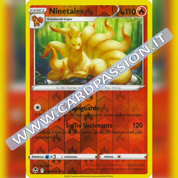 018/195 Ninetales Reverse | Tempesta Argentata