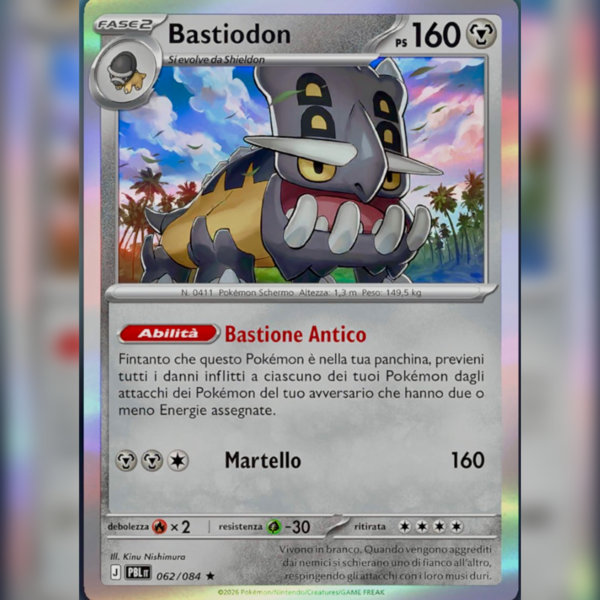 062/084 Bastiodon Holo | Buio Pesto