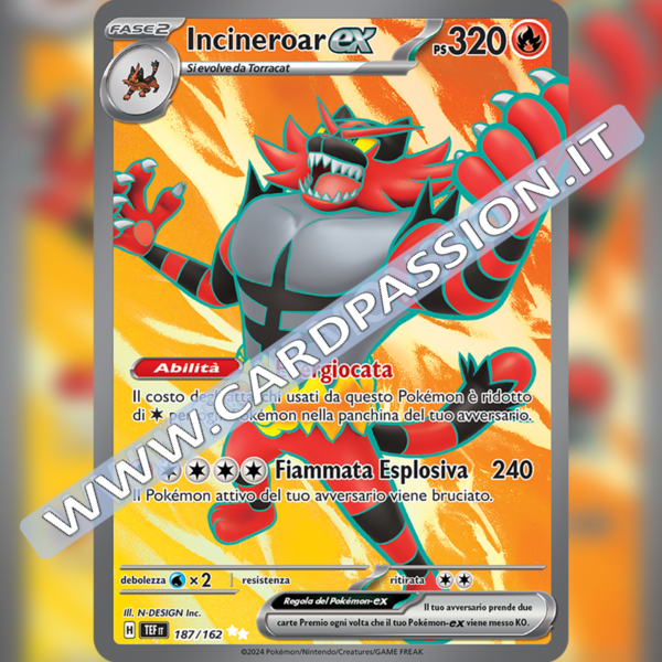 187/162 Incineroar ex (Full Art) | Cronoforze