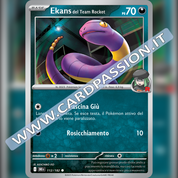 112/182 Ekans del Team Rocket | Rivali Predestinati