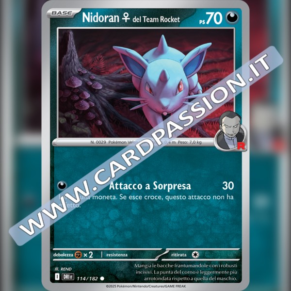 114/182 Nidoran del Team Rocket | Rivali Predestinati
