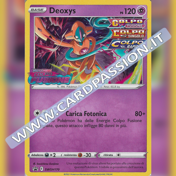 SWSH170 Deoxys Holo (Stamped) | Black Star Promo - Card Passion