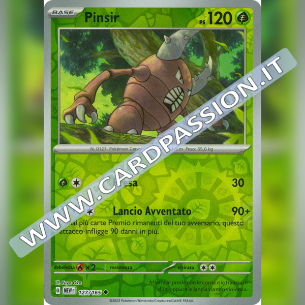 127/165 Pinsir Reverse | Scarlatto e Violetto 151