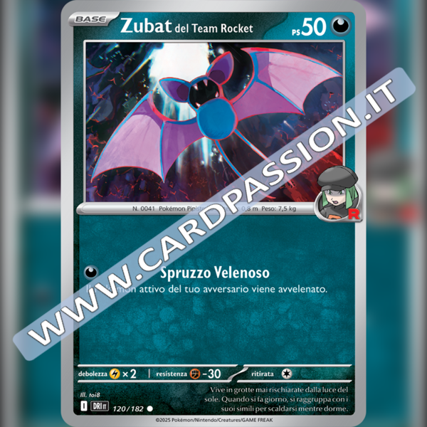 120/182 Zubat del Team Rocket | Rivali Predestinati