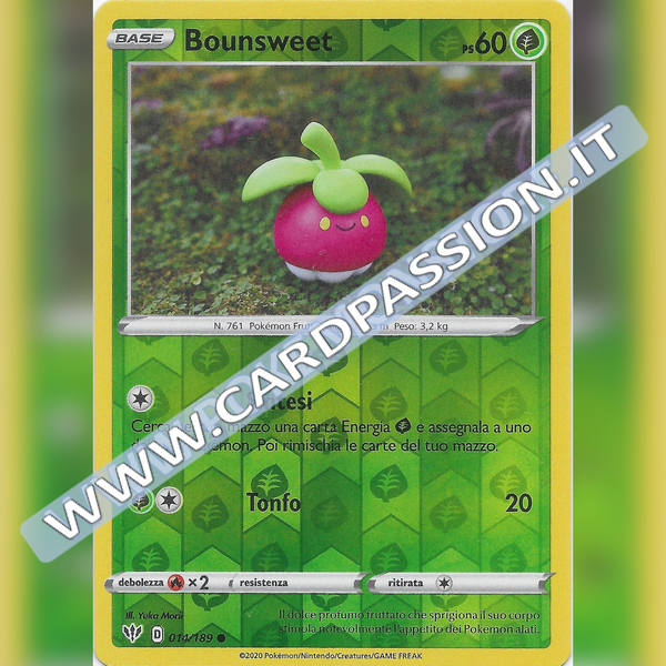 014/189 Bounsweet Comune Reverse | Fiamme Oscure - Card Passion