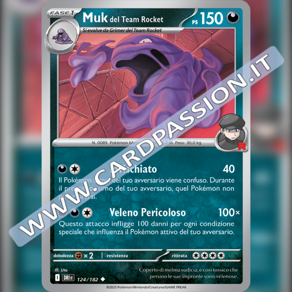 124/182 Muk del Team Rocket | Rivali Predestinati