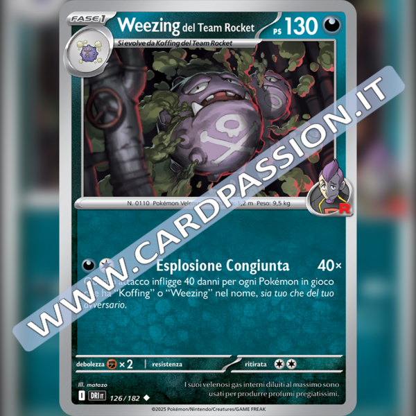 126/182 Weezing del Team Rocket | Rivali Predestinati