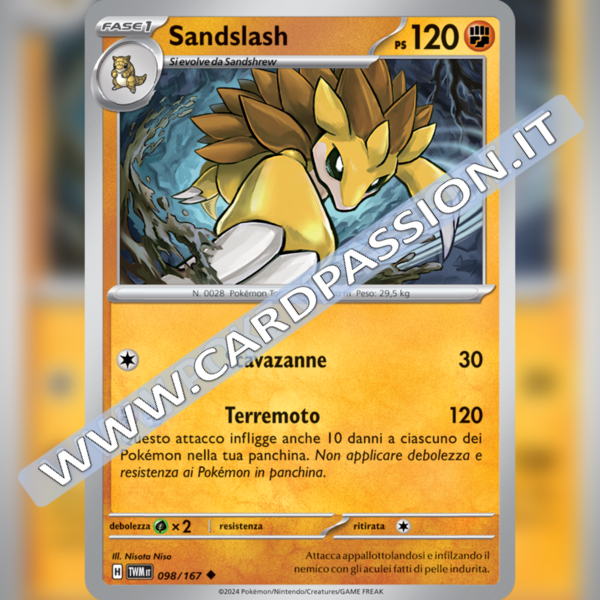 098/167 Sandslash | Crepuscolo Mascherato