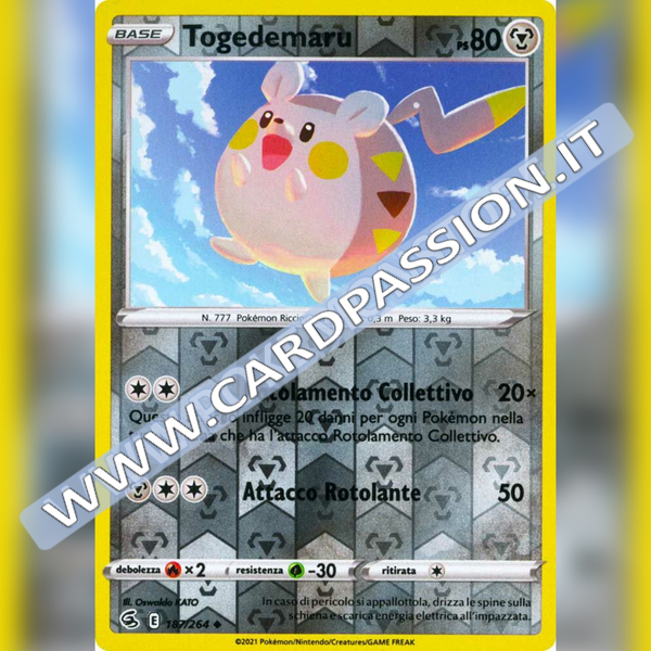 187/264 Togedemaru Reverse | Colpo Fusione - Card Passion