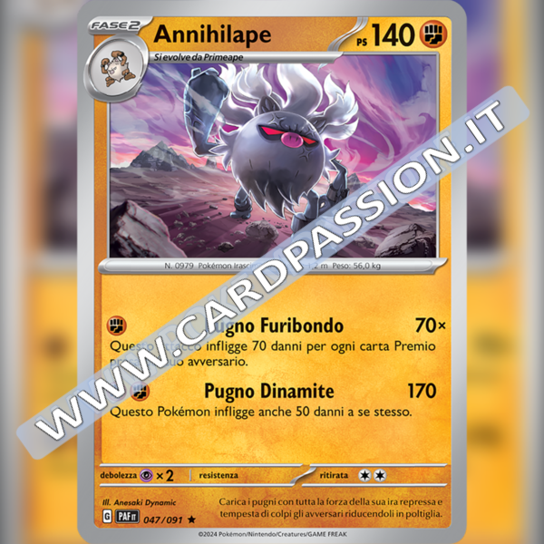 047/091 Annihilape Holo | Destino di Paldea