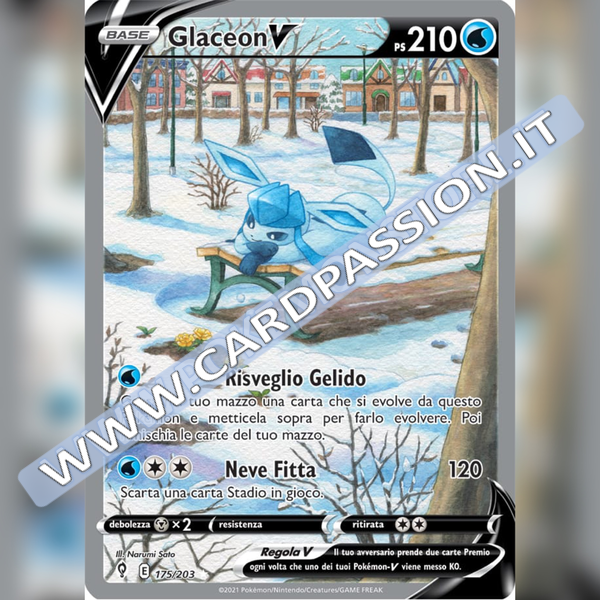 175/203 Glaceon V (Full Alternative Art) | Evoluzioni Eteree - Card Passion