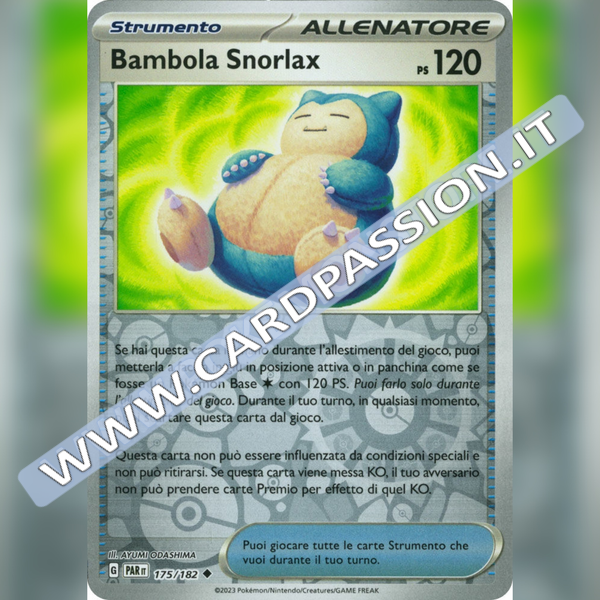 175/182 Bambola Snorlax Reverse | Paradosso Temporale