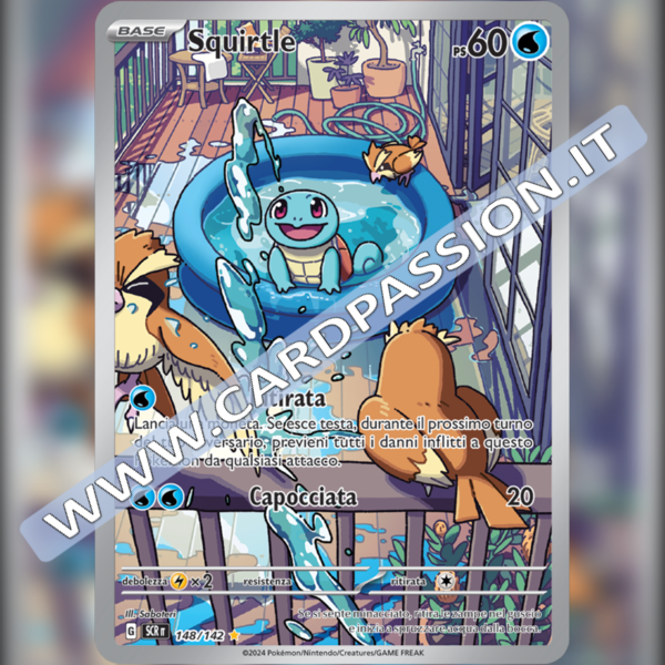 148/142 Squirtle Illustrazione Rara | Corona Astrale