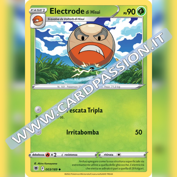 003/189 Electrode di Hisui Non Comune | Lucentezza Siderale - Card Passion