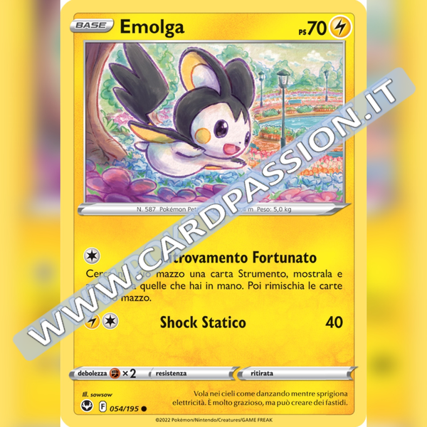 054/195 Emolga | Tempesta Argentata