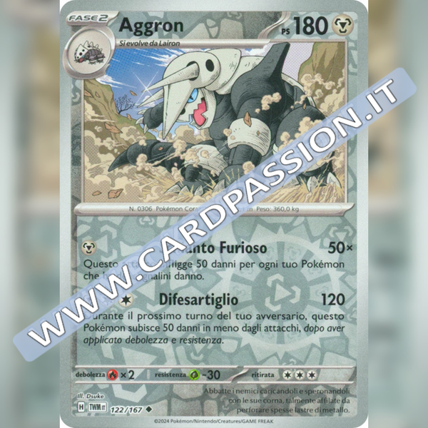 122/167 Aggron Reverse | Crepuscolo Mascherato