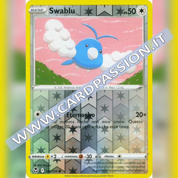 142/195 Swablu Reverse | Tempesta Argentata