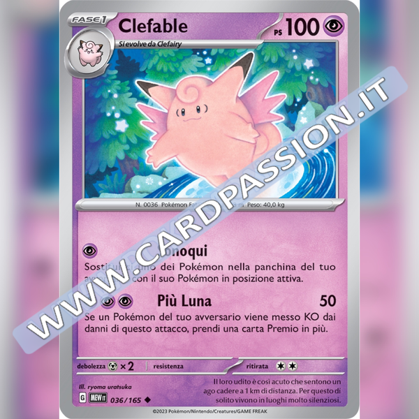 036/165 Clefable | Scarlatto e Violetto 151