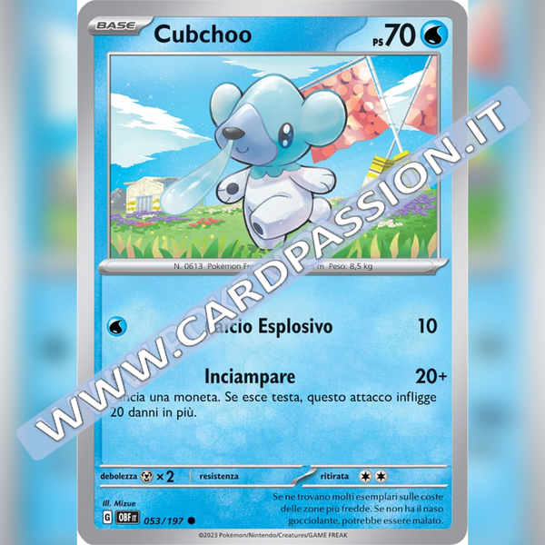 053/197 Cubchoo | Ossidiana Infuocata
