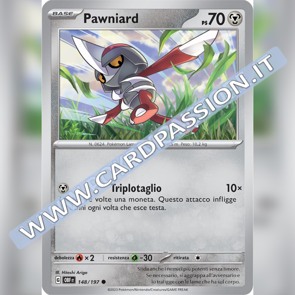 148/197 Pawniard | Ossidiana Infuocata