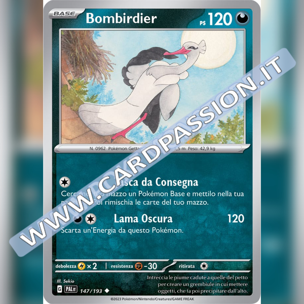 147/193 Bombirdier | Evoluzioni a Paldea