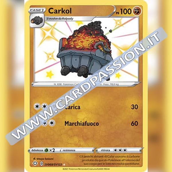 SV069/SV122 Coalossal Baby Shiny | Destino Splendente - Card Passion
