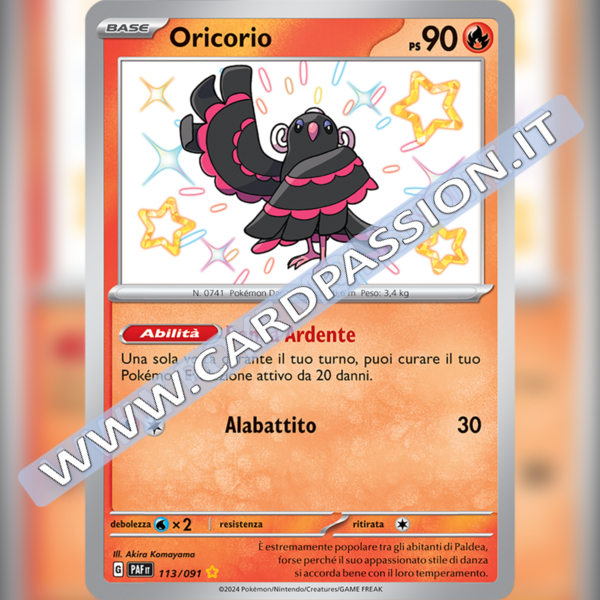 113/091 Oricorio Shiny | Destino di Paldea