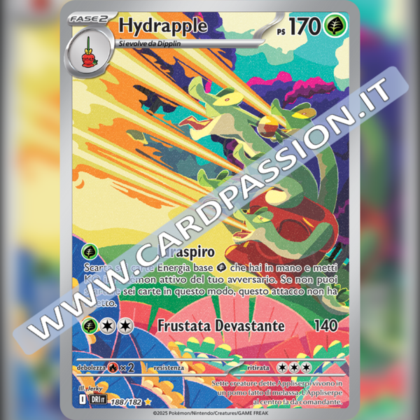188/182 Hydrapple Illustrazione Rara | Rivali Predestinati