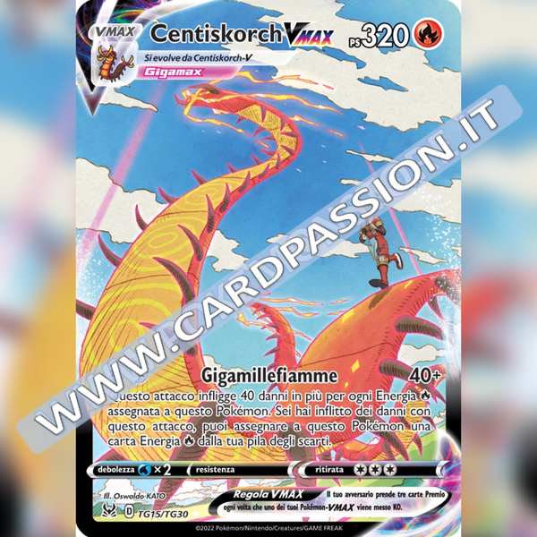 TG15/TG30 Centiskorch VMax | Origine Perduta - Card Passion