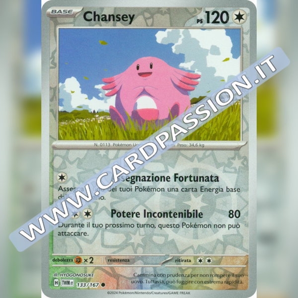 133/167 Chansey Reverse | Crepuscolo Mascherato