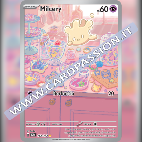 152/142 Milcery Illustrazione Rara | Corona Astrale