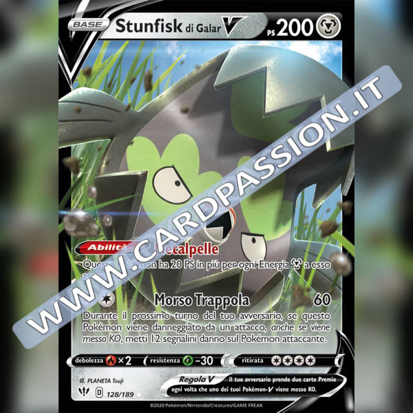 128/189 Stunfisk di Galar V | Fiamme Oscure - Card Passion
