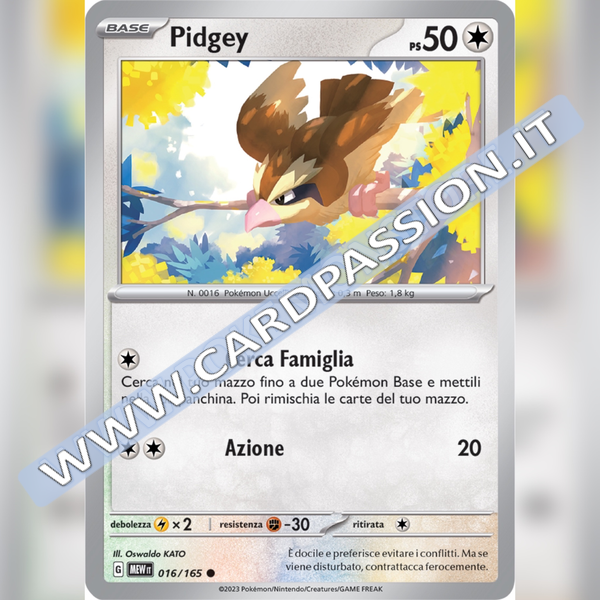 016/165 Pidgey | Scarlatto e Violetto 151